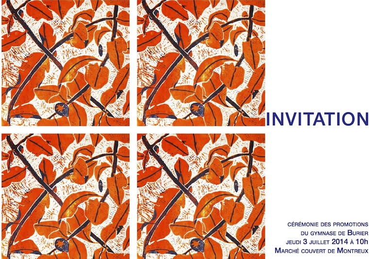 Carton d'invitation 2014